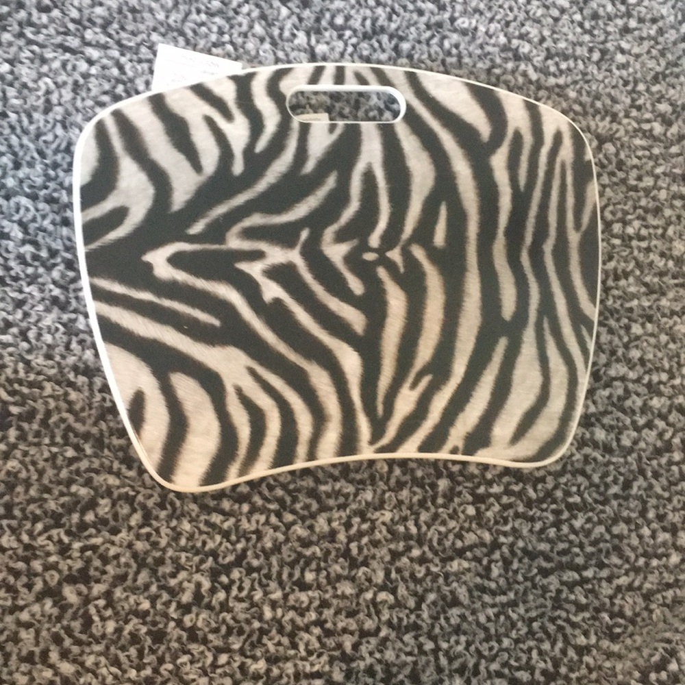 Zebra laptop stand